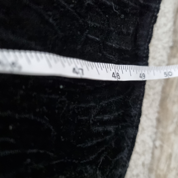 Vintage Velour Maxi Dress Size 14 Y2K Spaghetti Strap Cowl Neck Black - Picture 6 of 7